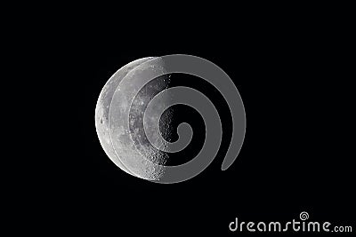 Decreasing moon Stock Photo