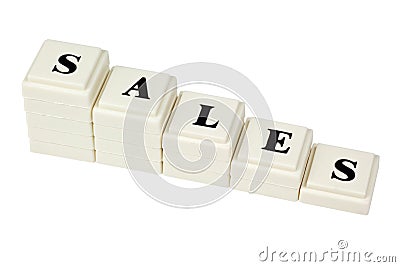 Decreasing Sales Stock Photo