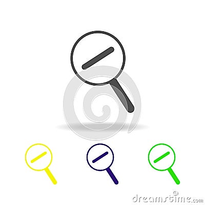 decrement multicolor icon. Element of web icons. Signs and symbols icon for websites, web design, mobile app on white background Stock Photo