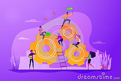 Dedicated team concept vector illustration Vector Illustration