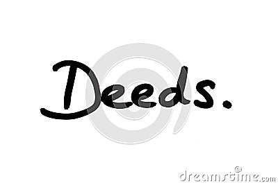 Deeds Stock Photo