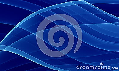 Deep blue curves Stock Photo