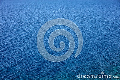 Deep blue sea water surface. Calm sea background texture Stock Photo