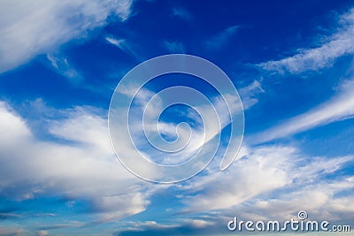 Deep blue sky Stock Photo