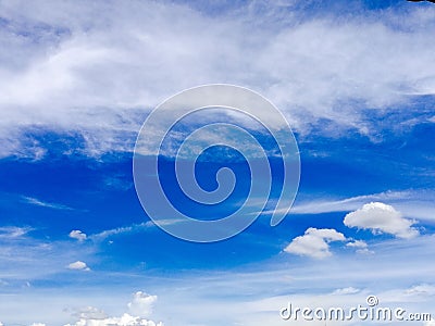 Deep blue sky Stock Photo