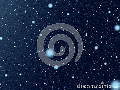 Deep dark blue sky with stars Stock Photo