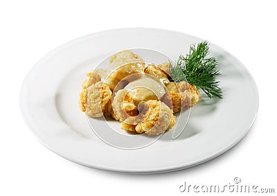 Deep Fried Cauliflower Stock Photo