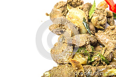 Deep Fried Chicken Liver Dish IX Stock Photo