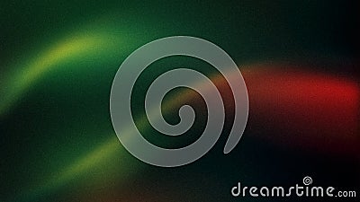 Deep green and red abstract gradient with a grainy texture and smooth curved waves, creating a striking background for digital art Stock Photo