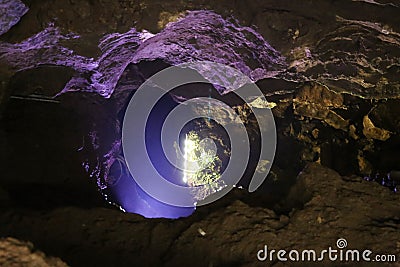 Karst caves of Sataplia Reserve Georgia Editorial Stock Photo