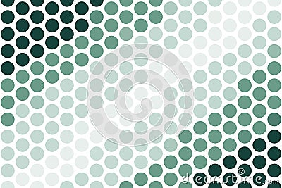Deep jungle green dots square pattern with a bold and structured grid arrangement. Abstract background concept Stock Photo