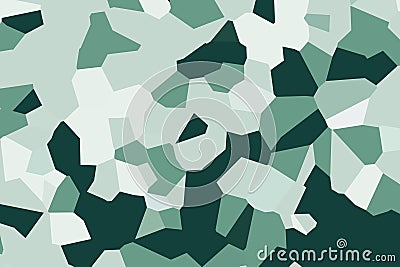 Deep jungle green pixelate crystallized pattern with sharp faceted edges. Abstract digital concept Stock Photo