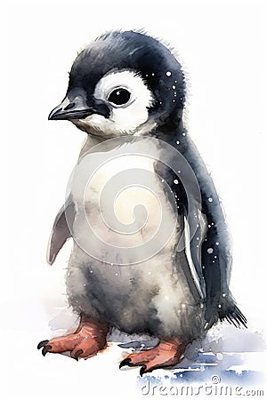 A Deep Marine Animal: The Pen Penguin Snowflake Head Princess Pa Stock Photo