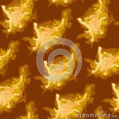 Deep orange splashes pattern. Stock Photo