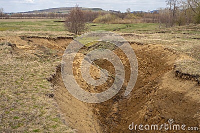 Deep ravine Stock Photo