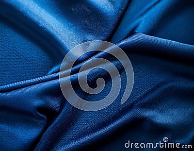 Deep Royal Blue Velvet Texture Background with Subtle Light Reflections Stock Photo