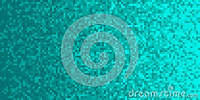 Deep Sea Blue Turquoise Pixilated Gradient Background Stock Photo