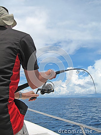 Deep sea fishing Stock Photo