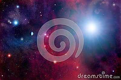 Space Stars Planets Background Stock Photo