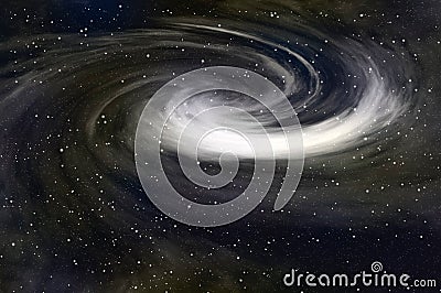 Deep space galaxy Stock Photo