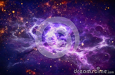 Deep space nebula Stock Photo