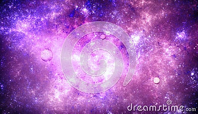 Deep space nebula with stars Stock Photo
