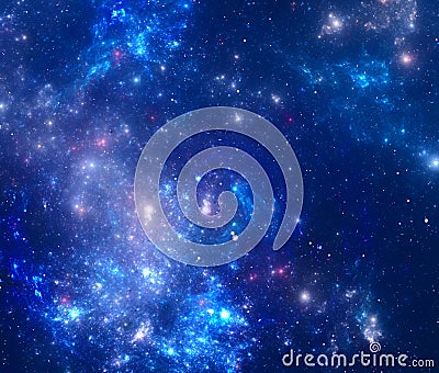 Deep space nebula Stock Photo