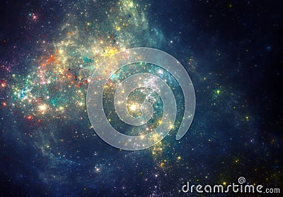 Deep space nebula Stock Photo