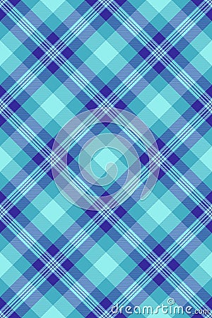 Deep texture background textile, menu fabric check seamless. Invite tartan plaid pattern vector in teal and cyan colors Vector Illustration