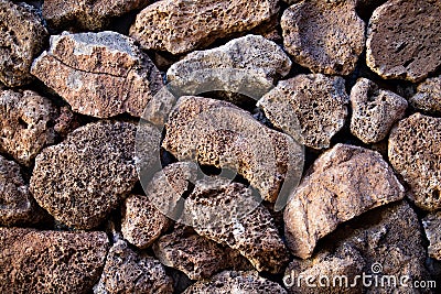 Background of Hawaiian volcanic rocks Stock Photo