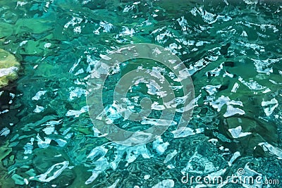 Deep transparent river in Sapadere Canyon Stock Photo