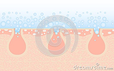 Deep unclog pores skin care. Skin cleaning. Stock Photo