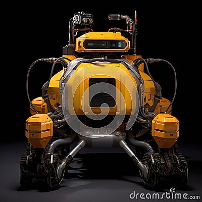 Deep underwater exploration robot, Deep sea exploration Stock Photo