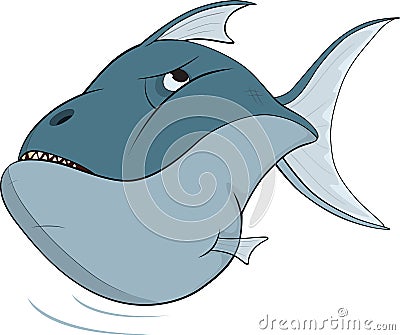 Deep-water fish. Cartoon Stock Photo