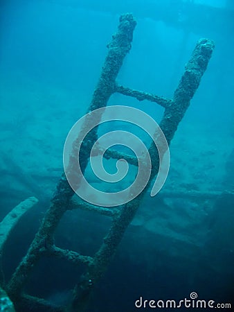 deep wreck dive negros philippines Stock Photo