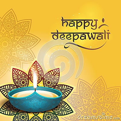 Deepavali festival design Vector Illustration