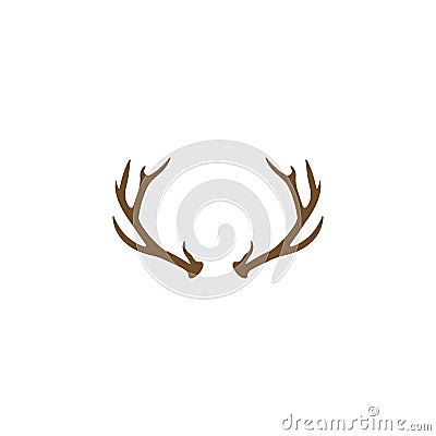 Deer Antlers Logo Template Illustration Design Vector Illustration