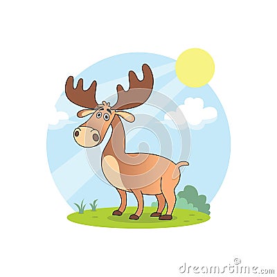 deer cartoons Stock Photo