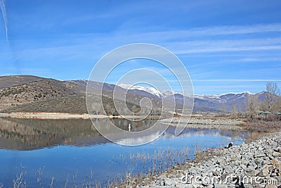 Deer Creek reservoir, Utah Stock Photo