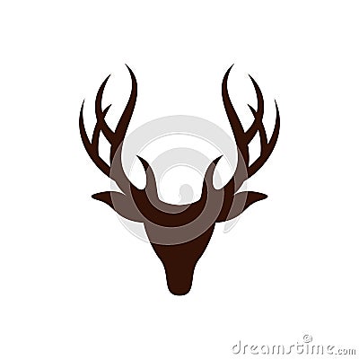 Deer Head Antlers vector Logo Template Illustration Design. Vector EPS 10 Vector Illustration