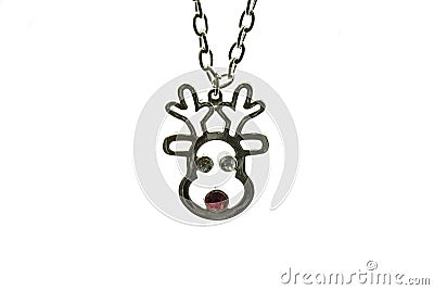 Deer head on a chain Stock Photo