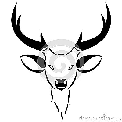 Deer Head Vector Illustration