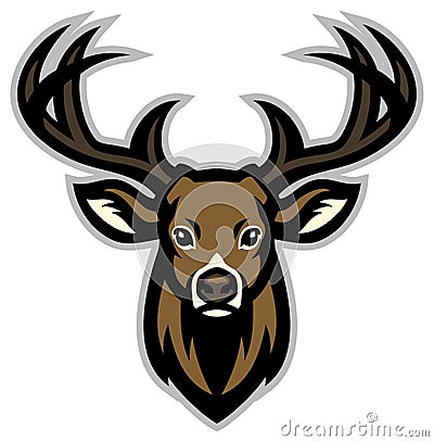 Deer head mascot Vector Illustration