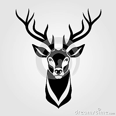 Deer icon isolated on white background. Vector illustration. Vector Illustration