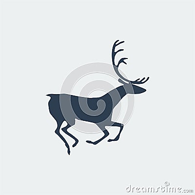 Deer icon. Vector illustration Vector Illustration