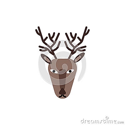 Deer icon vector sign and symbol isolated on white background, Deer logo concept Vector Illustration