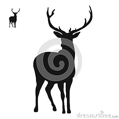 Deer logo icon Vector Illustration