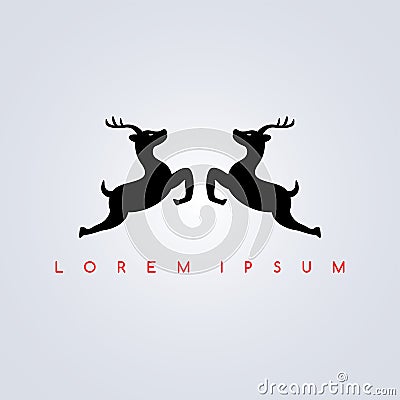 deer logotype Vector Illustration