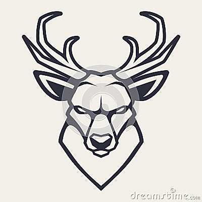 Deer Mascot Vector Icon Vector Illustration