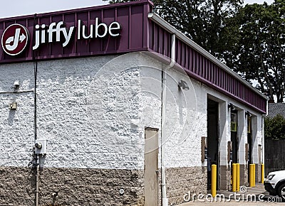 Jiffy lube workshop garage building Editorial Stock Photo